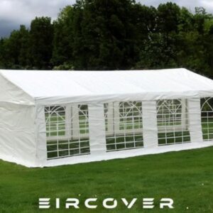 Standard Marquee 4m x 8m PE Cover - White / ground bars