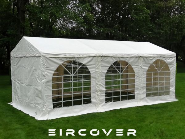 Premium Marquee 3m x 6m PVC Cover - White / ground bars