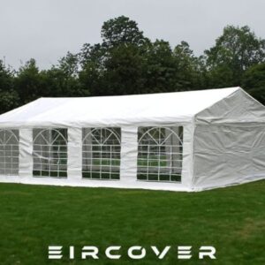 Standard Marquee 5m x 8m PE Cover - White / ground bars