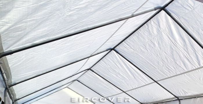 Premium Marquee 4m x 8m PVC Cover - White / ground bars - Image 6