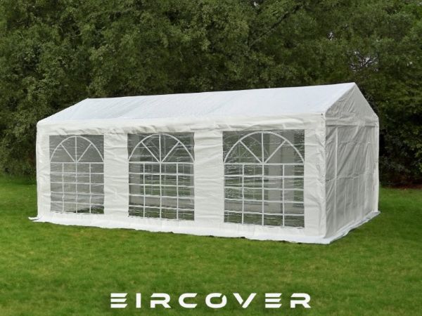 Standard Marquee 4m x 6m PE Cover - White / ground bars