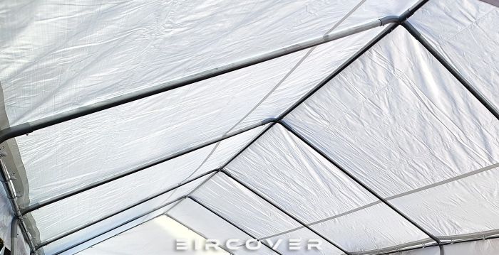 Premium Marquee 6m x 10m PVC Cover - White (with ground frame) - Image 5
