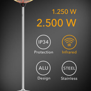Description-Design-Pedestal-Infrared-heater-IRS -2520-1