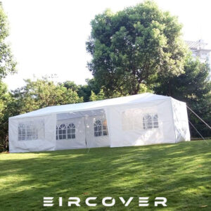 CANOPY PARTY TENT - 3X9 m - White, fully enclosed