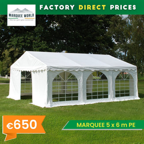 marquee 5 x 6 m pe