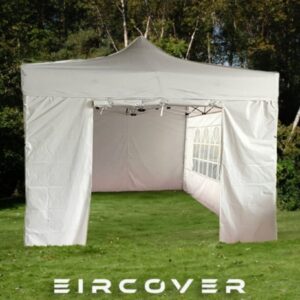 Pop Up Gazebos 3m x 4.5m Aluminium Hexagonal White
