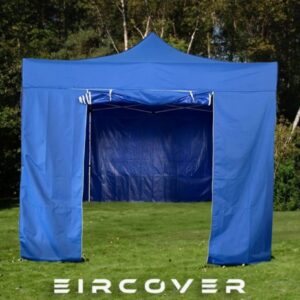 Gazebos 3m x 4.5m Aluminium Hexagonal Blue
