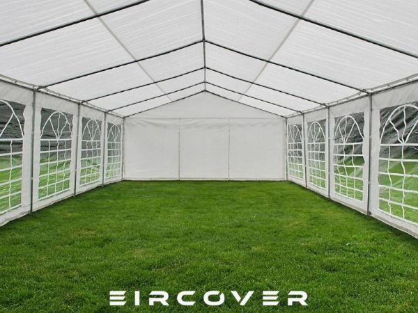 Garden Marquee 4 X 10 PE - Bolt System White - Image 7