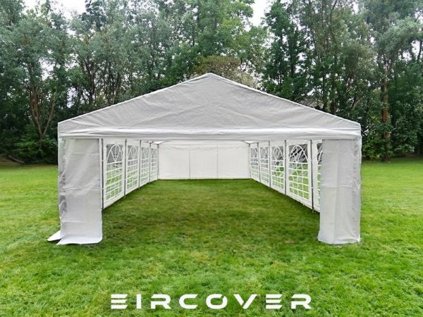 Garden Marquee 4 X 10 PE - Bolt System White - Image 4