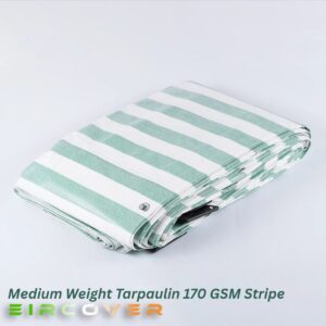170 Gsm Midgrade Tarpaulins Green/White