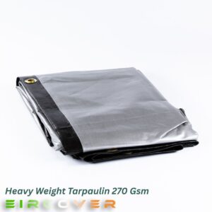 270 Gsm Heavy Duty Tarpaulins Black / Silver