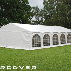 Premium Marquee 6m x 10m PVC Cover - White (with ground frame)