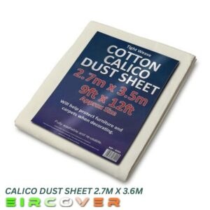 Cotton Calico Dust Sheets (Heavy Duty & Reusable)
