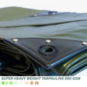 560 Gsm Super Heavyweight Tarpaulins Olive Green