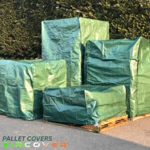 UK Pallet Covers – Green 140 GSM | Durable Pallet Protection