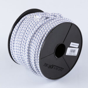 Premium Elastic Shock Cord Black White / Blue
