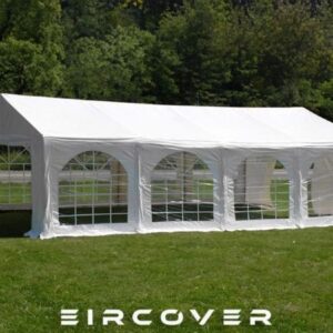 Premium Marquee 4m x 8m PVC Cover - White / ground bars