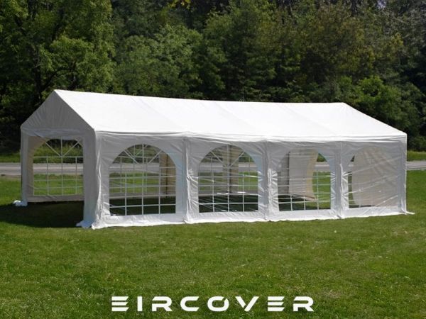 Premium Marquee 4m x 8m PVC Cover - White / ground bars