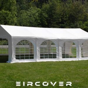 Premium Marquee 4m x 8m PVC Cover - White  / ground bars