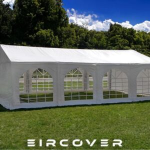 Premium Marquee 5m x 8m PVC Cover - White  / ground bars