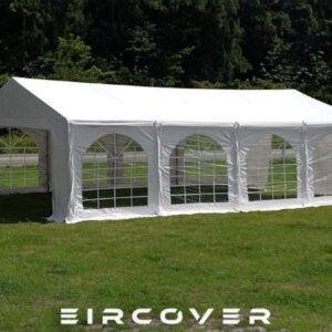 Premium Marquee 5m x 8m PVC Cover - White / ground bars