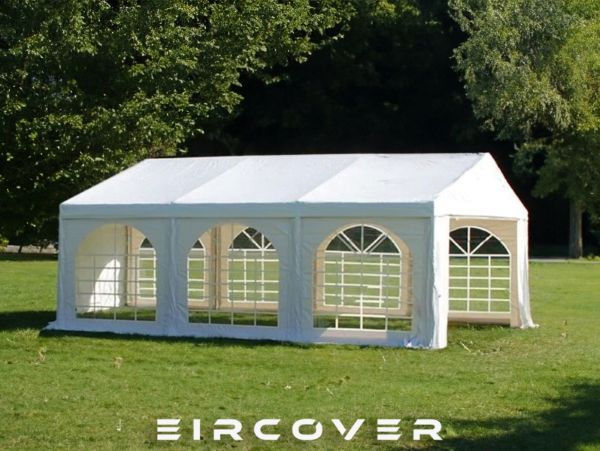Premium Marquee 4m x 6m PVC Cover - White / ground bars