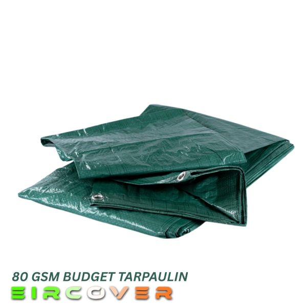 80 GSM Budget Tarpaulins Green
