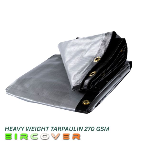 270 Gsm Heavy Duty Tarpaulins Black / Silver - Image 4