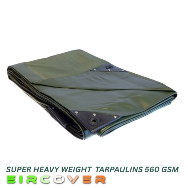 560 GSM Super Heavyweight Tarpaulins – Olive Green - Image 5