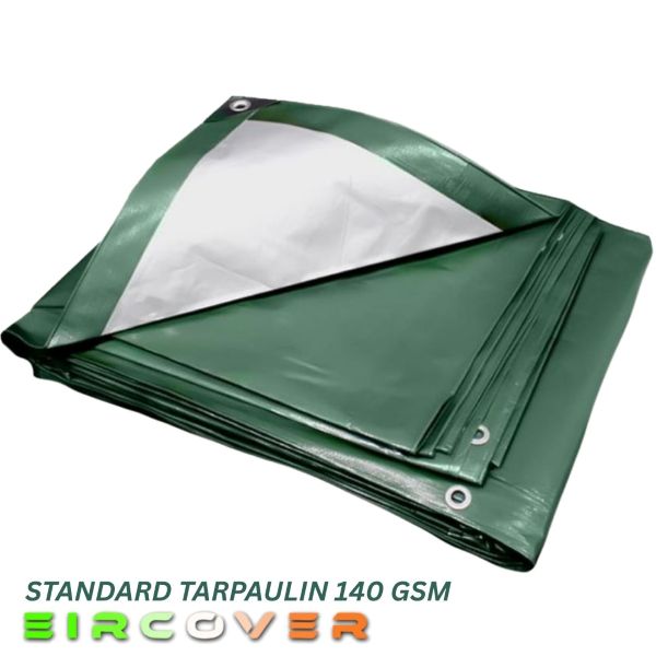 140 Gsm Standard Tarpaulin Green / Silver