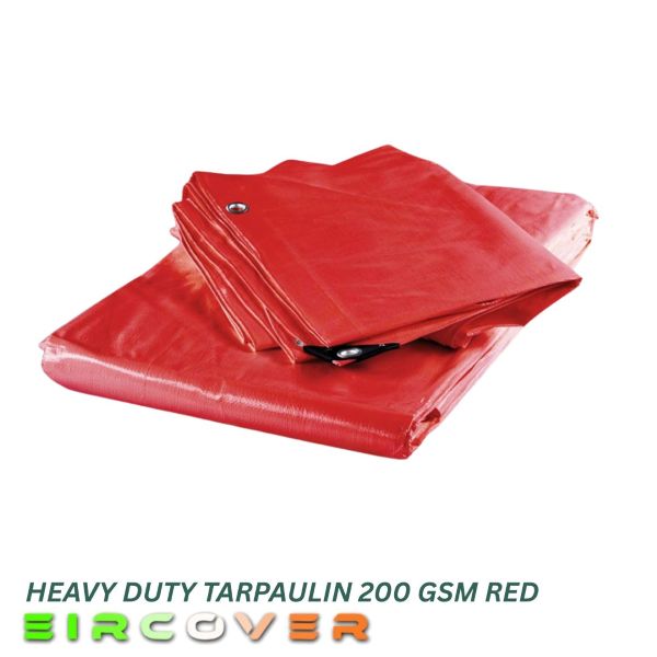 200 Gsm Heavy Duty Tarpaulins Red - Image 4