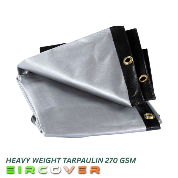 270 Gsm Heavy Duty Tarpaulins Black / Silver - Image 3