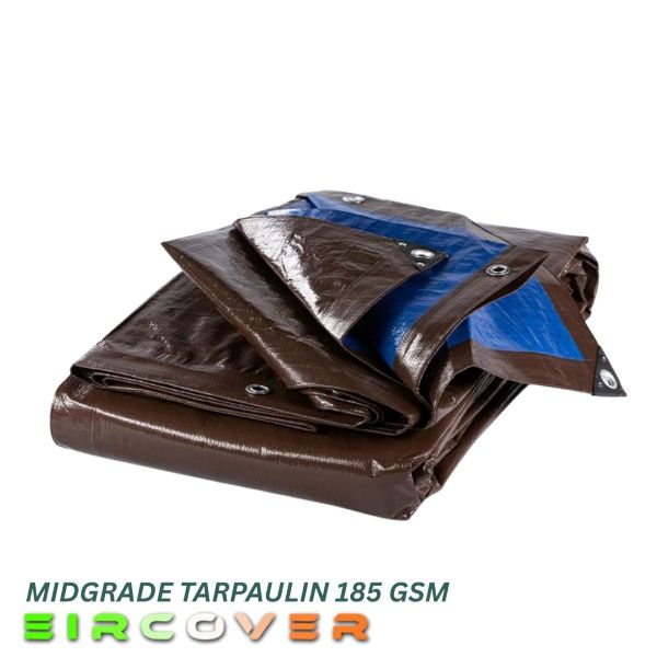 185 Gsm Midgrade Tarpaulin Brown/Blue - Image 3