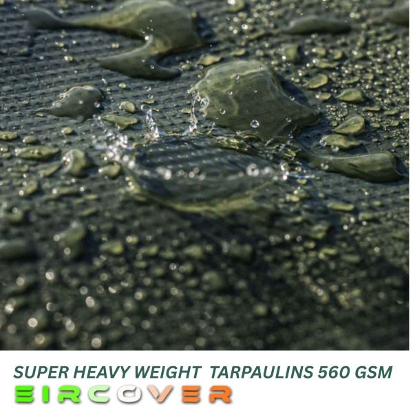 560 GSM Super Heavyweight Tarpaulins – Olive Green - Image 3