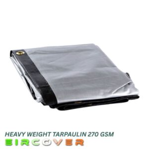 270 Gsm Heavy Duty Tarpaulins Black / Silver