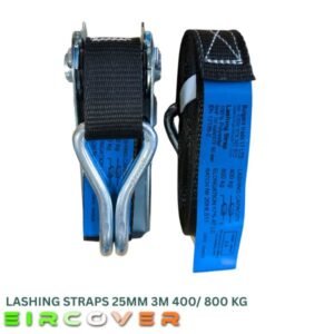 Lashing Ratchet Tie Down Straps - 25mm /3m /400kg Black